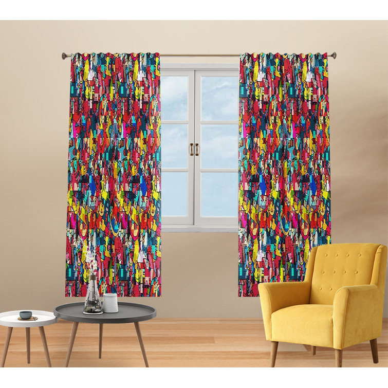 Frifoho Polyester Blackout Curtain Pair Wayfair